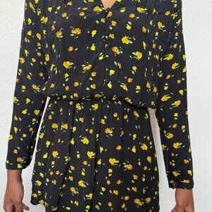 Rails Black And Yellow Floral